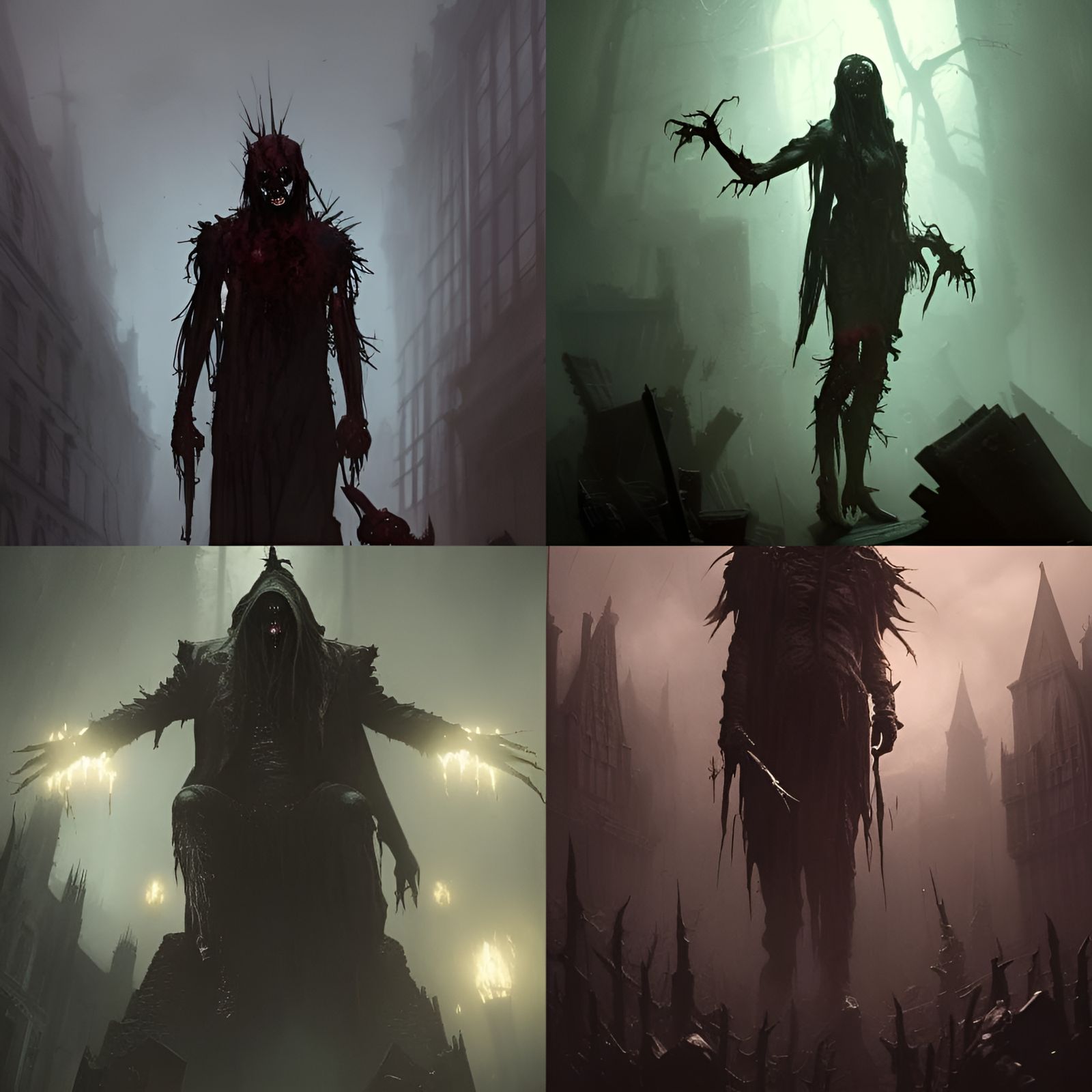 Gothic Zombie Villain in Dark Fantasy Style
