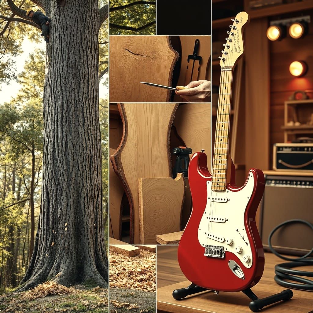 Tree to Guitar: A Photorealistic Transformation Sequence
