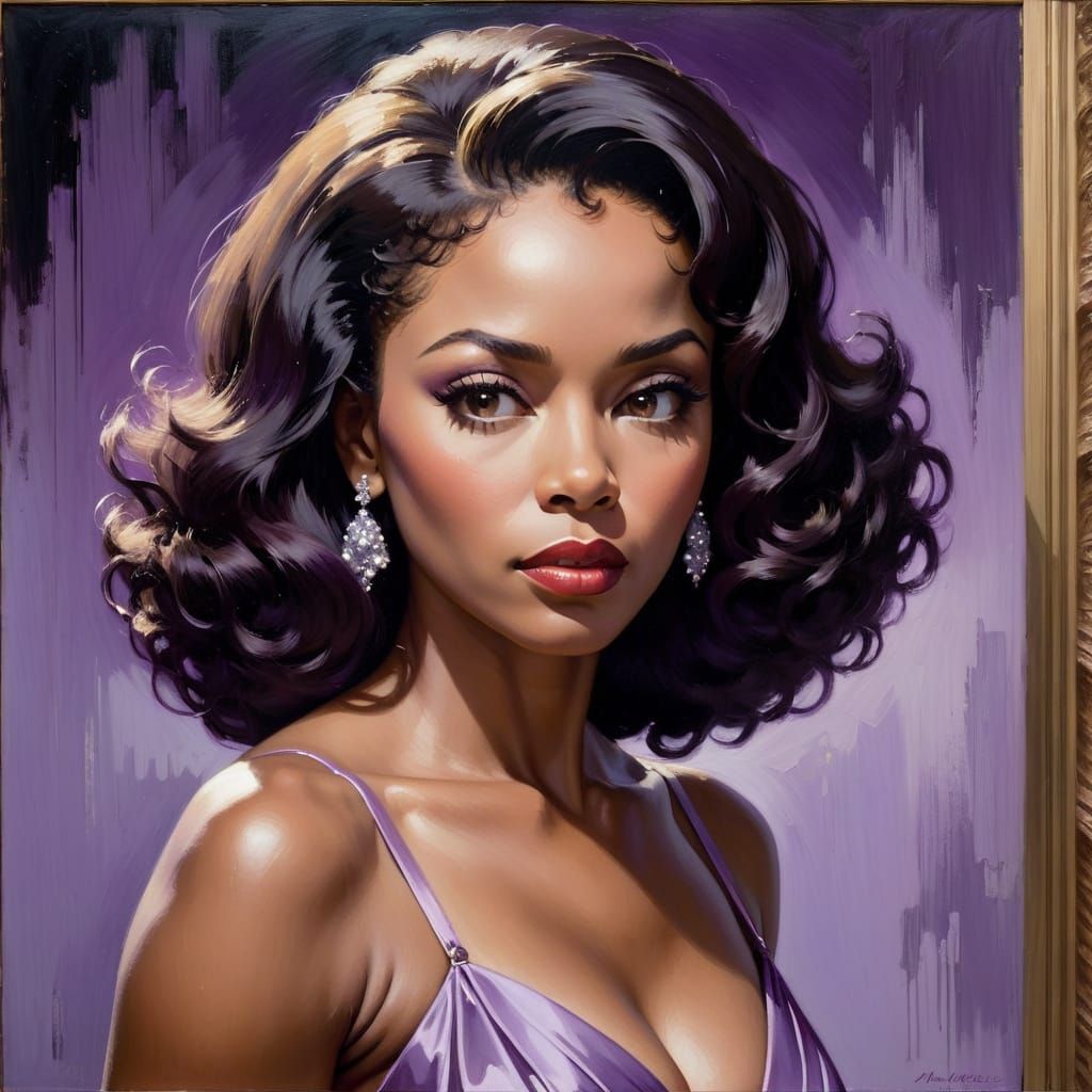 Anxious Beauty: Impressionistic Portrait in Film Noir Style