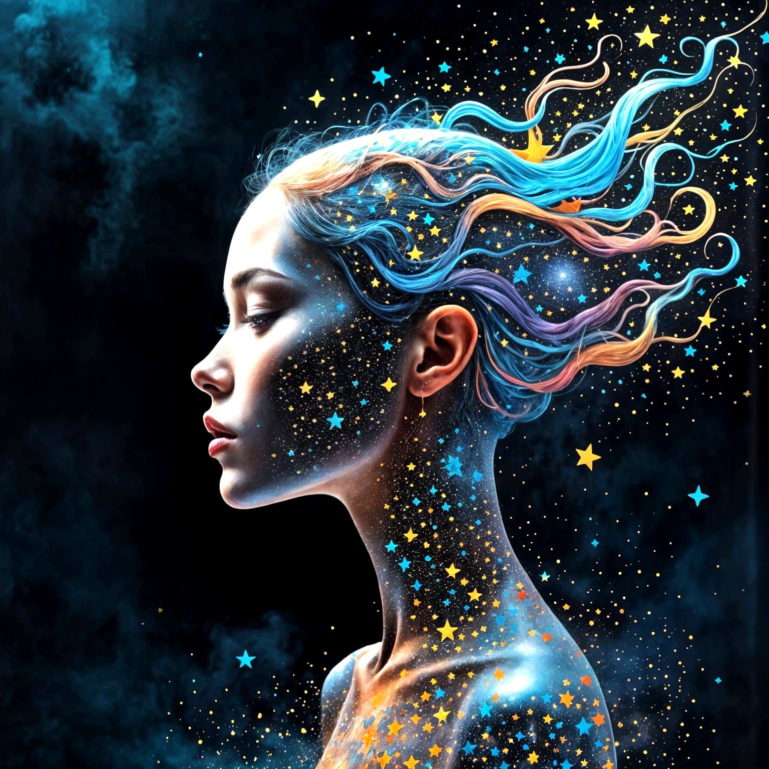 Mystic Flux in Cyberpunk Style