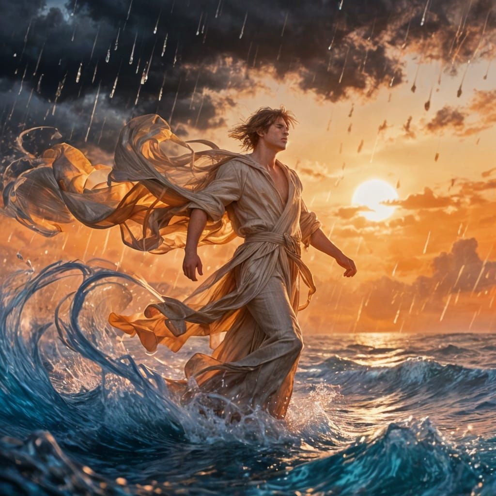 Notus: The South Wind God of Summer Rains