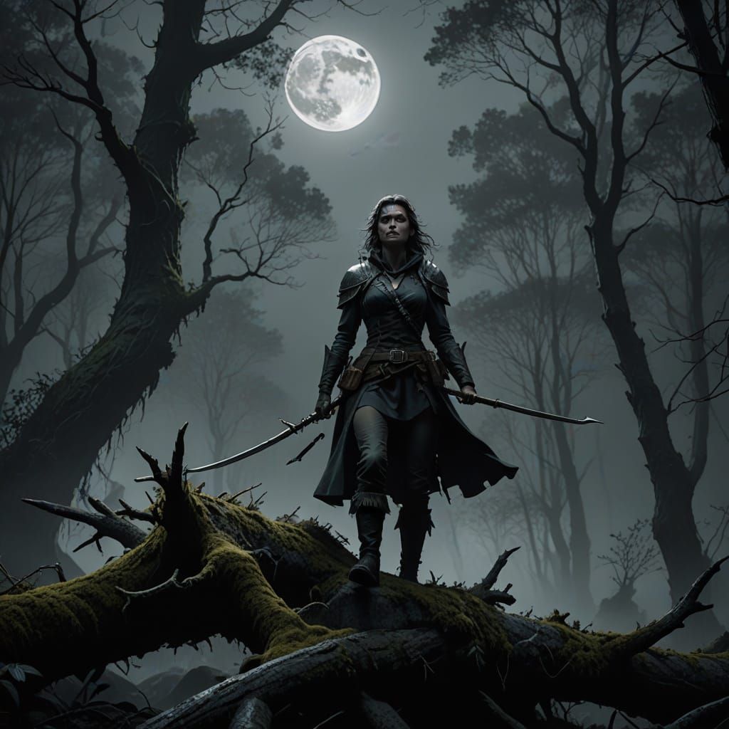 Strig Ranger in Gloom-Shrouded Forest
