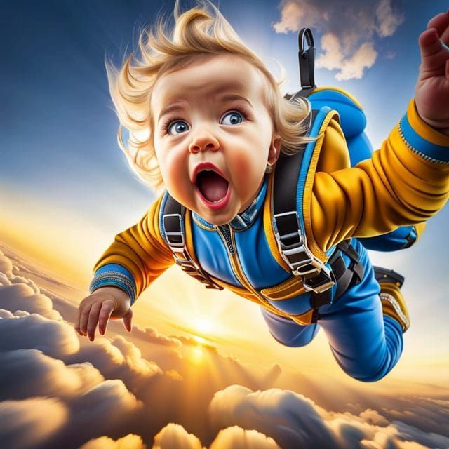 Skydiving Baby