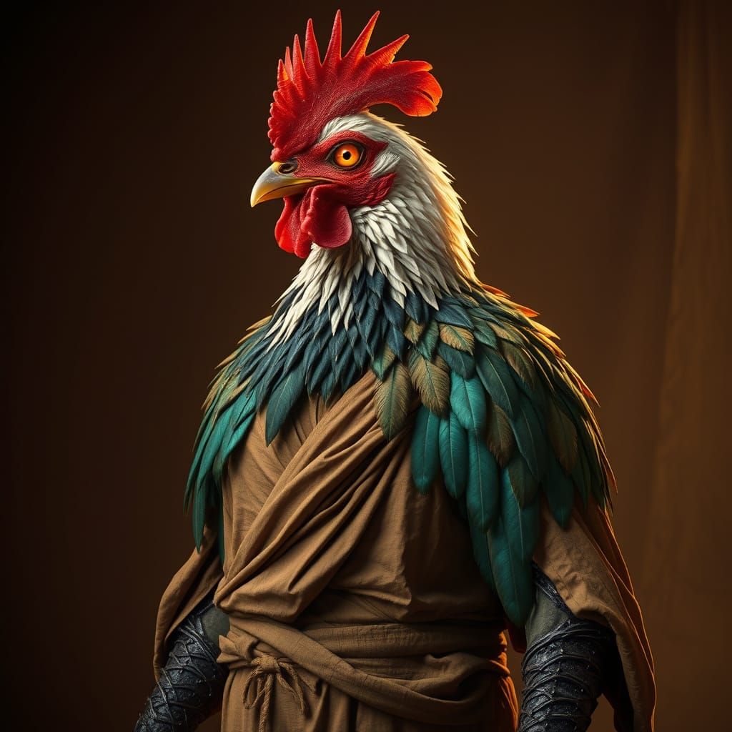 Cyclopean Hero in Ancient Worldly Landscape