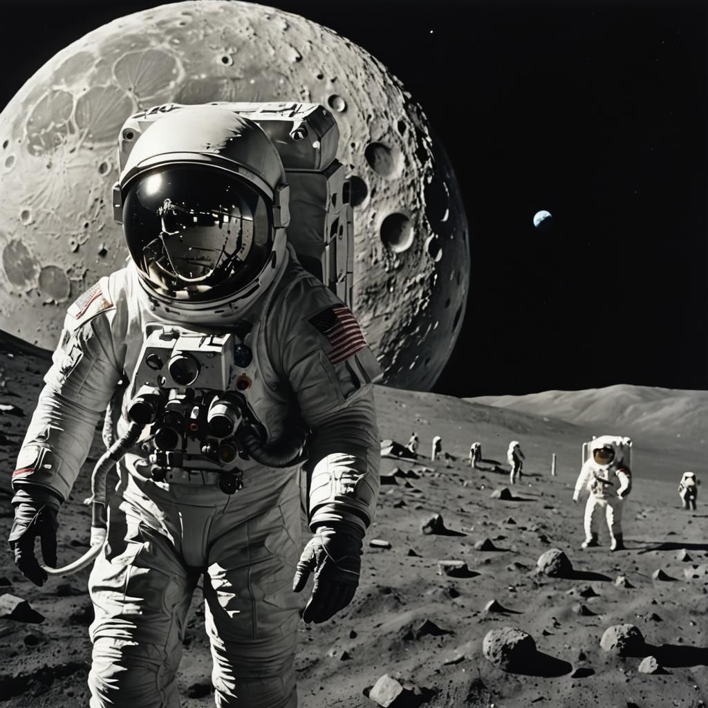Lovecraft as First Man on Moon: NASA Tintype