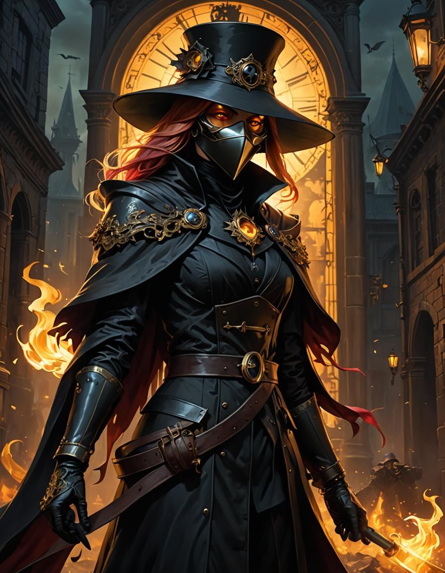 Sunset Shimmer as Plague Doctor Concept Art
