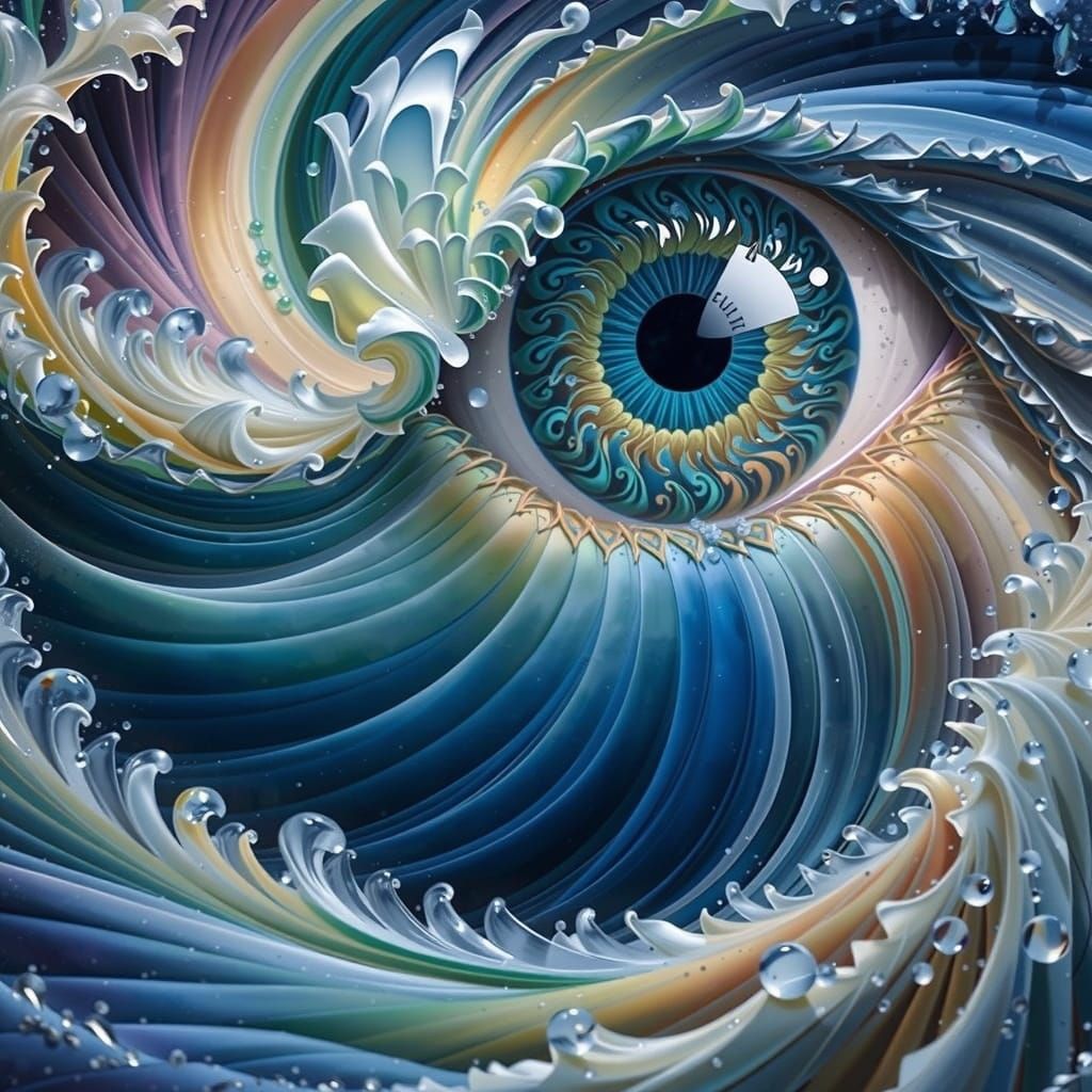 Bohemian Woman in Colorful Setting, Blended Art Styles