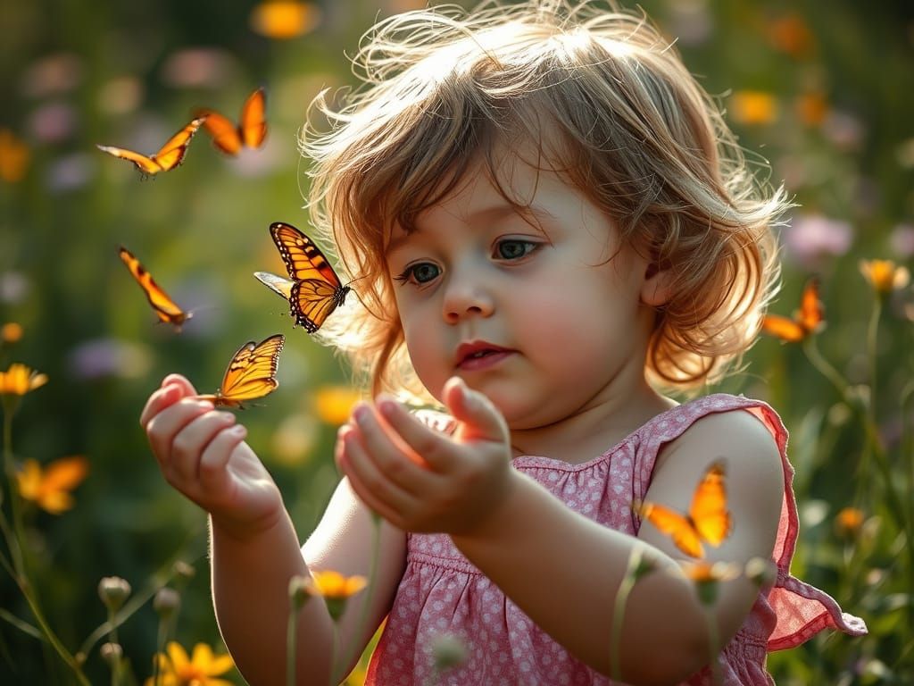 Whimsical Childhood Moment Captured in High Resolution