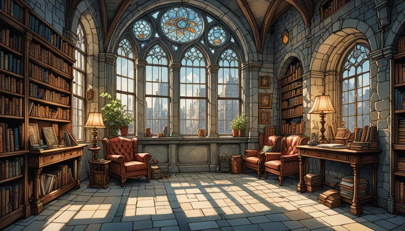 Whimsical New York Apartment in Vintage Dungeons and Dragons...