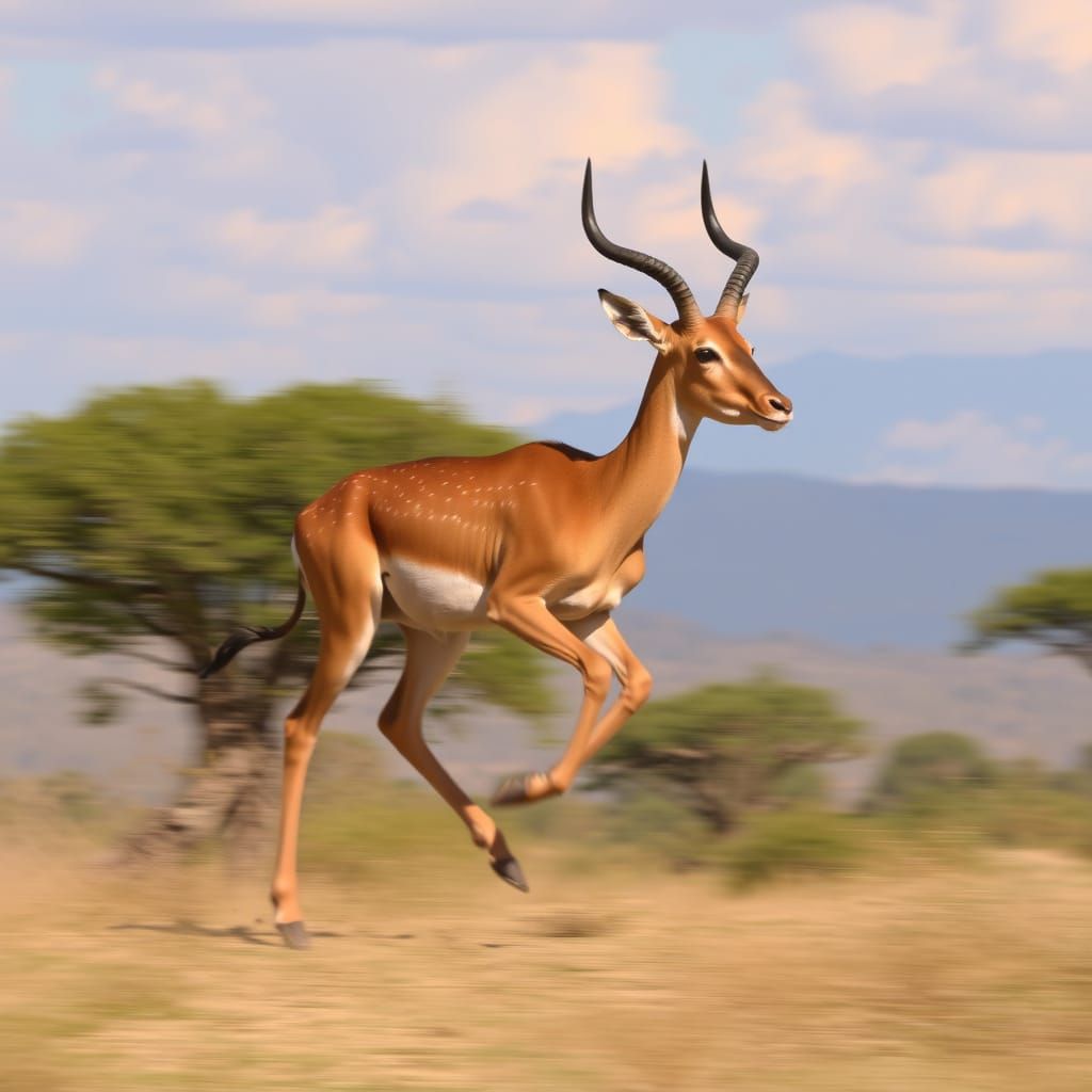 Impala Running: Dynamic Action
