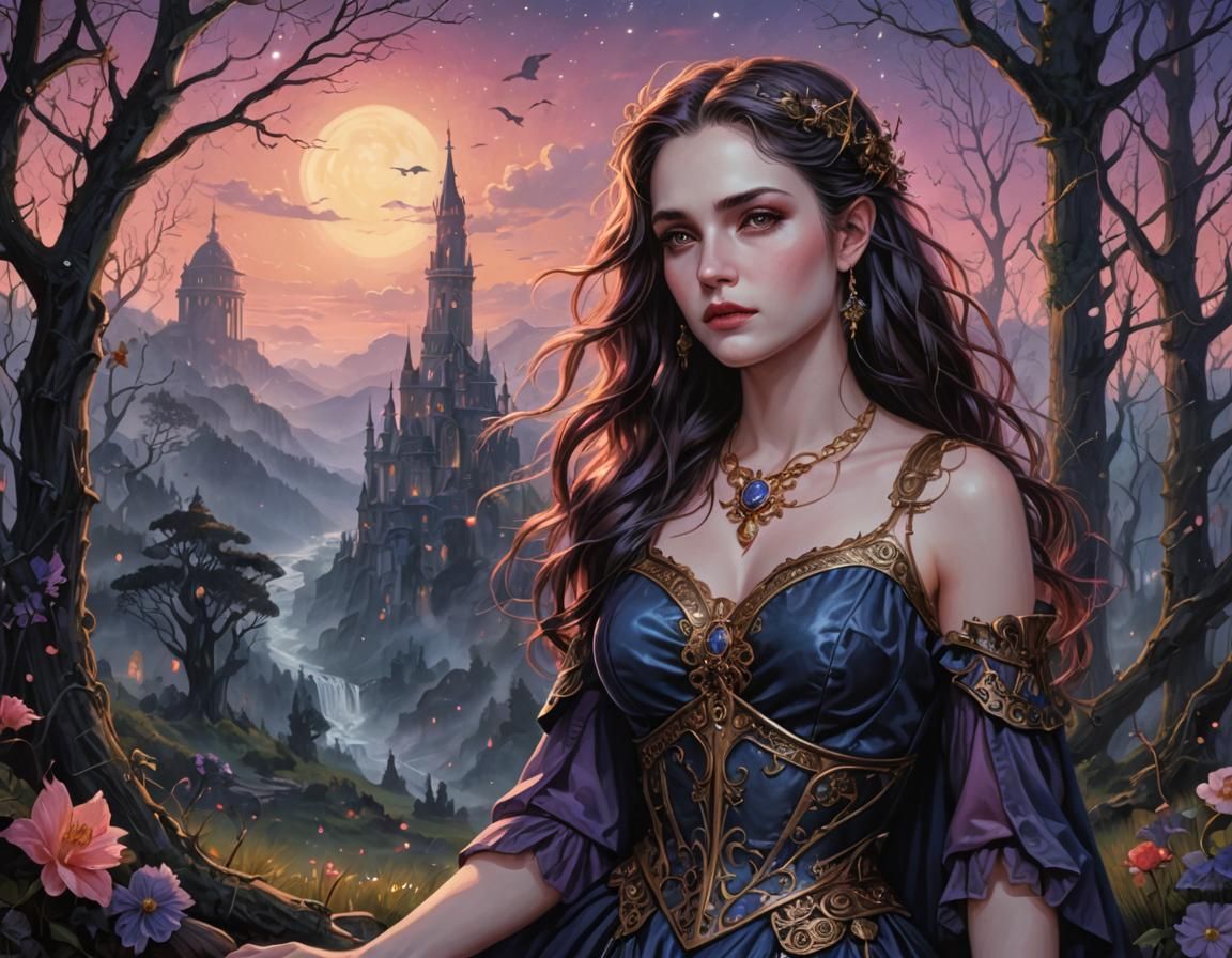 Twilight Fantasy Image of Genie, Vampire, and Shoe