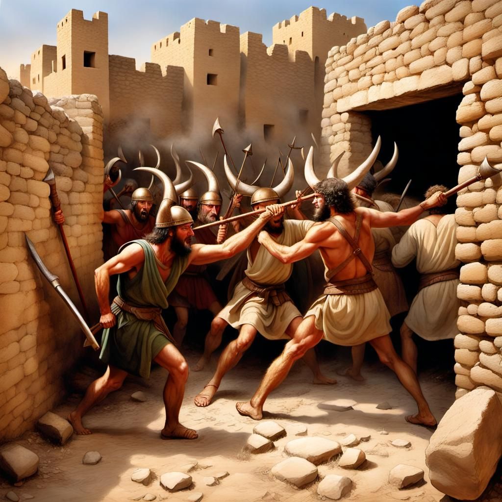 Bronze Age Village Under Siege by Armed Peasants