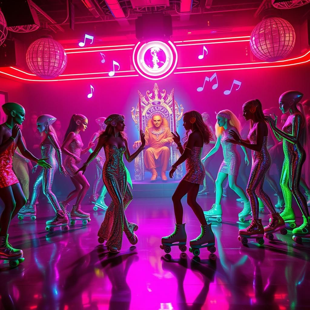 Marsport Memory Club Disco with Aliens and Robots