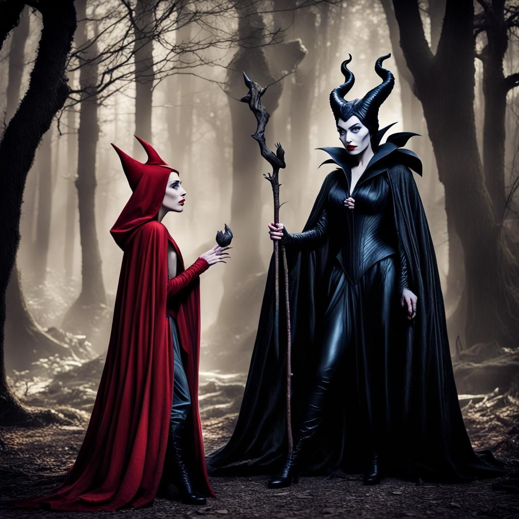 Fairytale Characters Reimagined with Dark Fantasy Allure