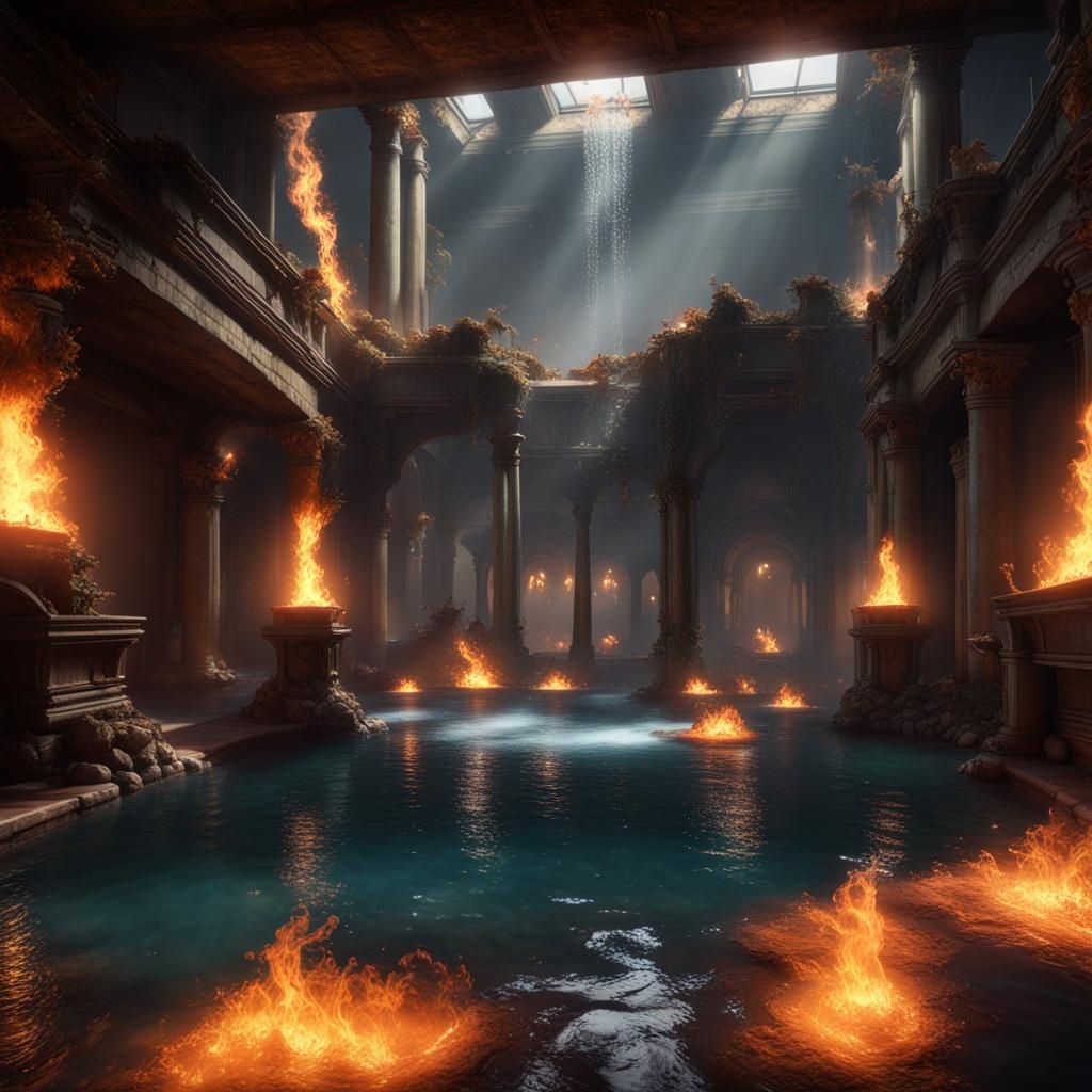 Epic Space Scene: Elements in 3D Game Style