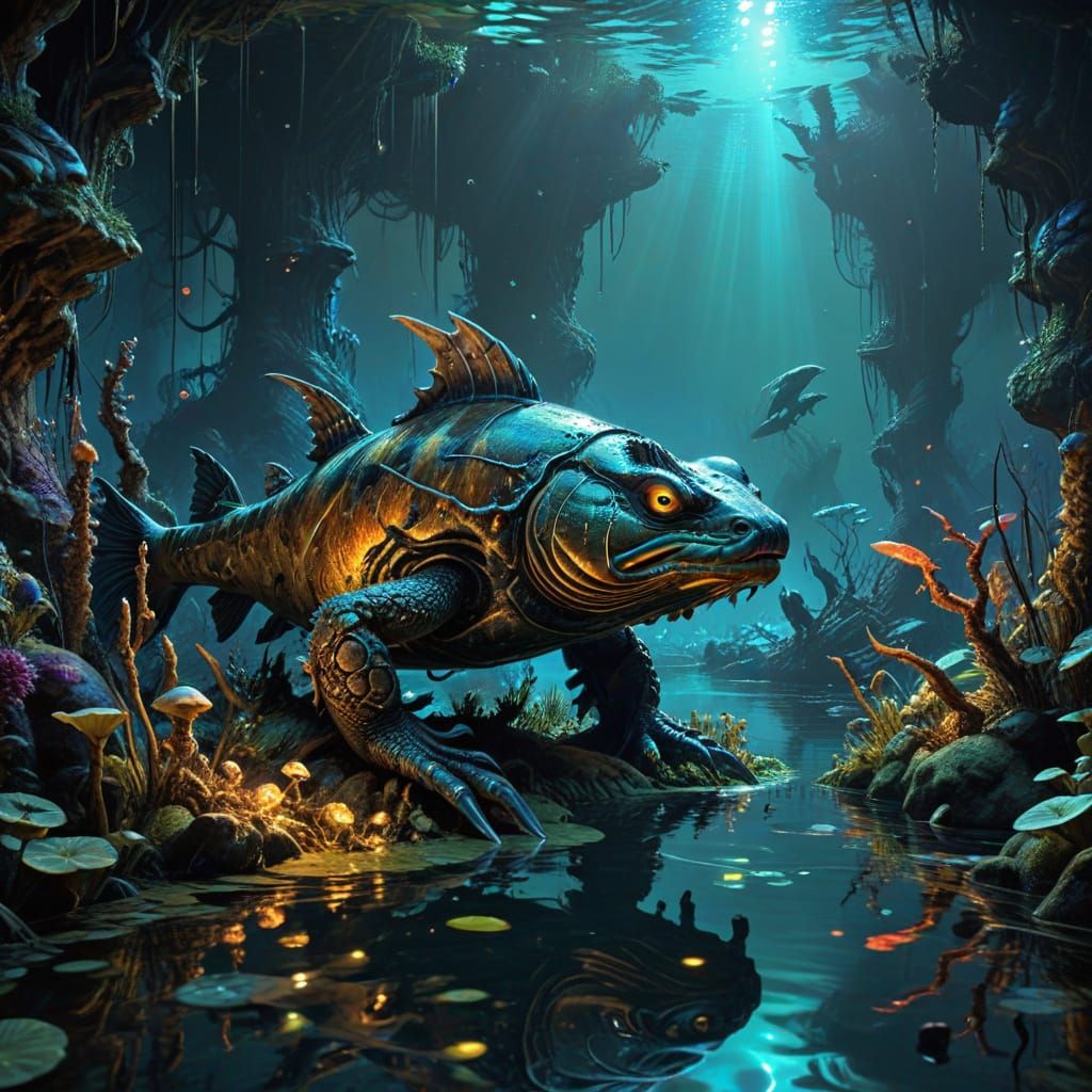 Surreal Aetherpunk Lake Goddess Reveal