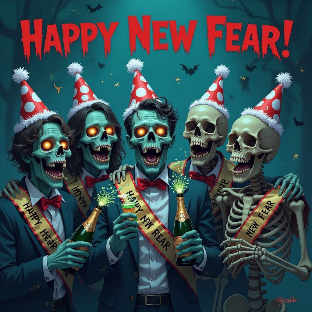 Cheerful Undead Celebrate 'Happy New Fear!'
