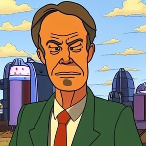 Tony Blair as Futurama Character