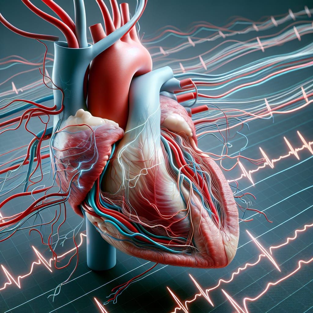 Heart Conduction System Synchronized with ECG