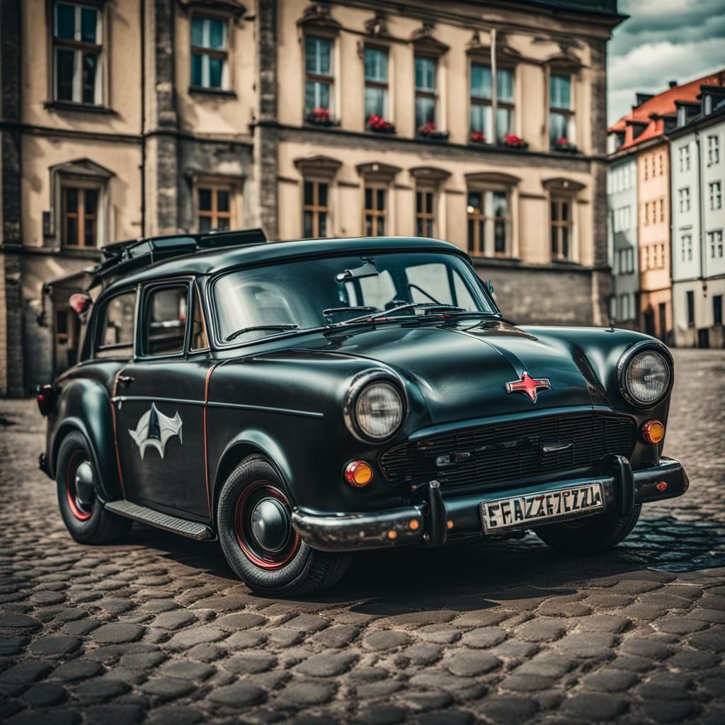 Batmobile Trabant: Ersatz Superhero Vehicle