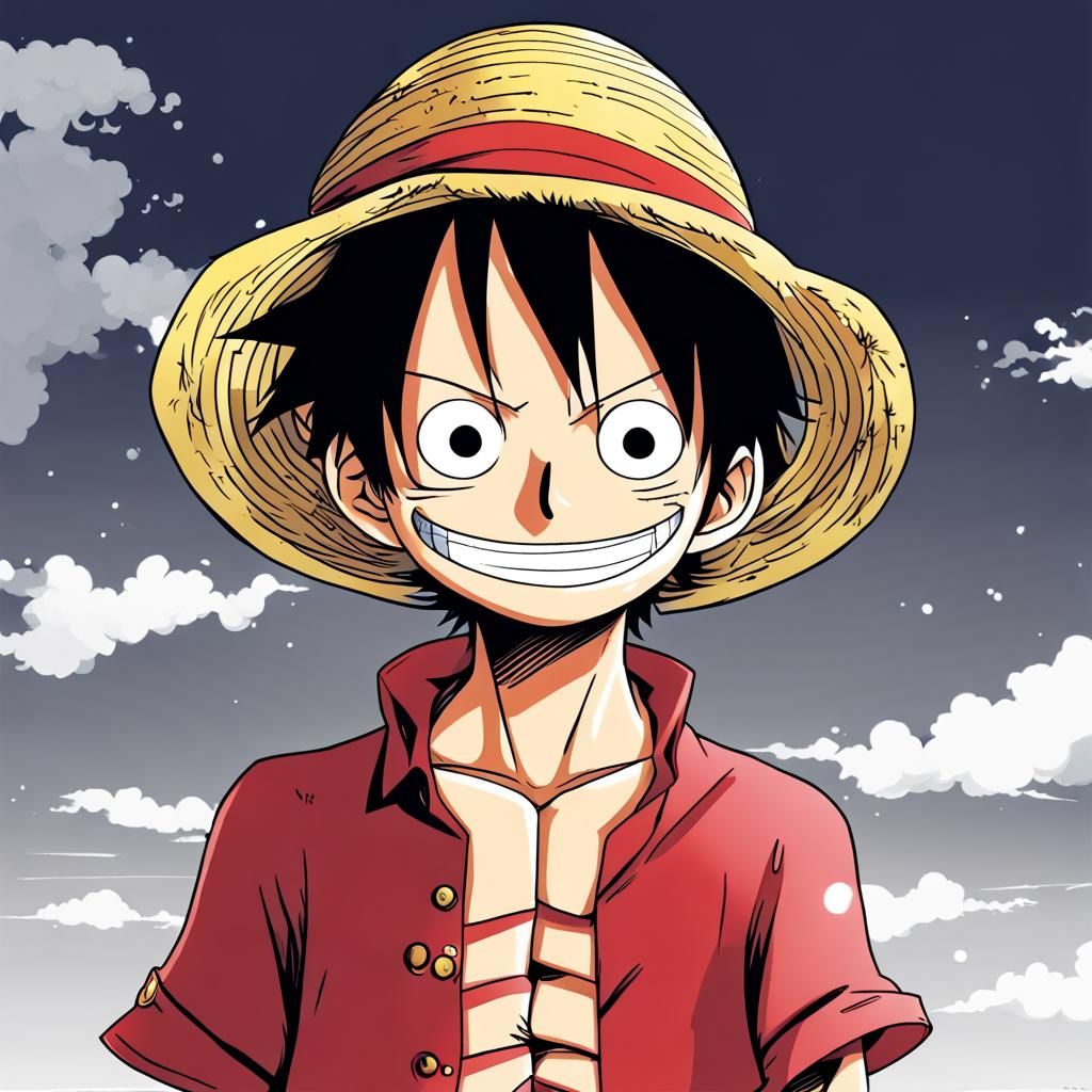 Anime-Style Luffy Illustration
