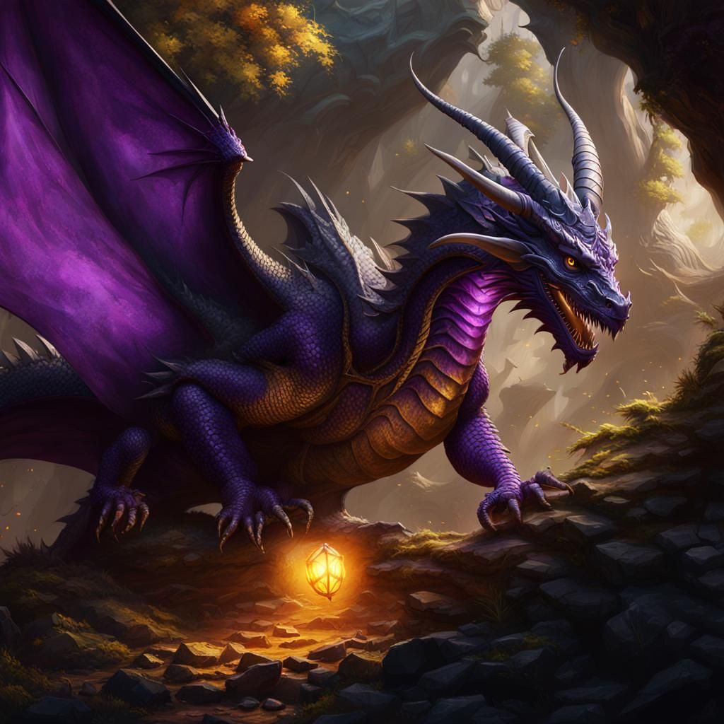 Epic Dragons in Dark Fantasy Style