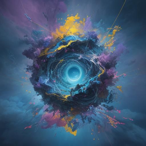 String Pigs Floating in Space, Surrealist Style