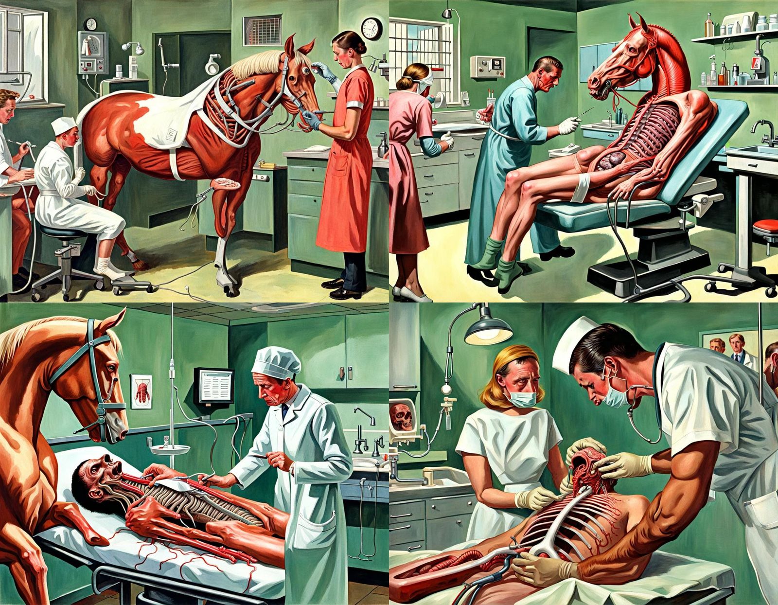 Disturbing Horse Anatomy in Ladybird Style