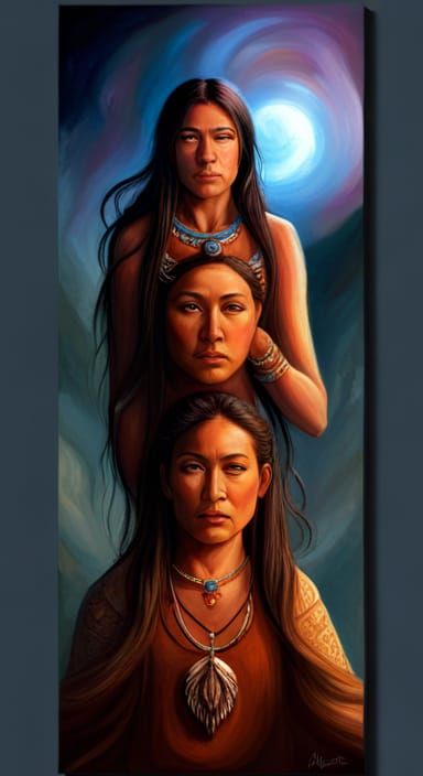 Elvish Beauty with Bear in Hyperrealistic Splash Art