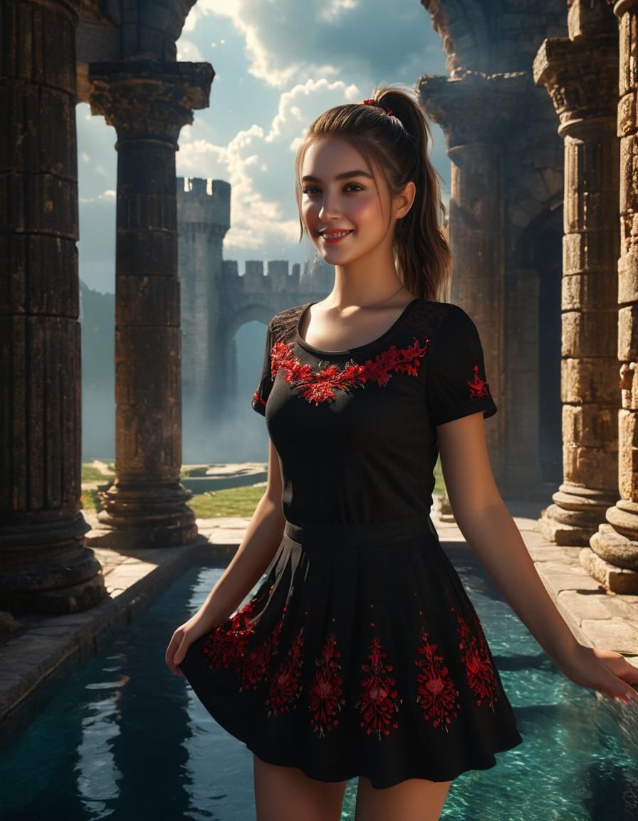 Eve From Stellar Blade: Chiaroscuro Oil Painting