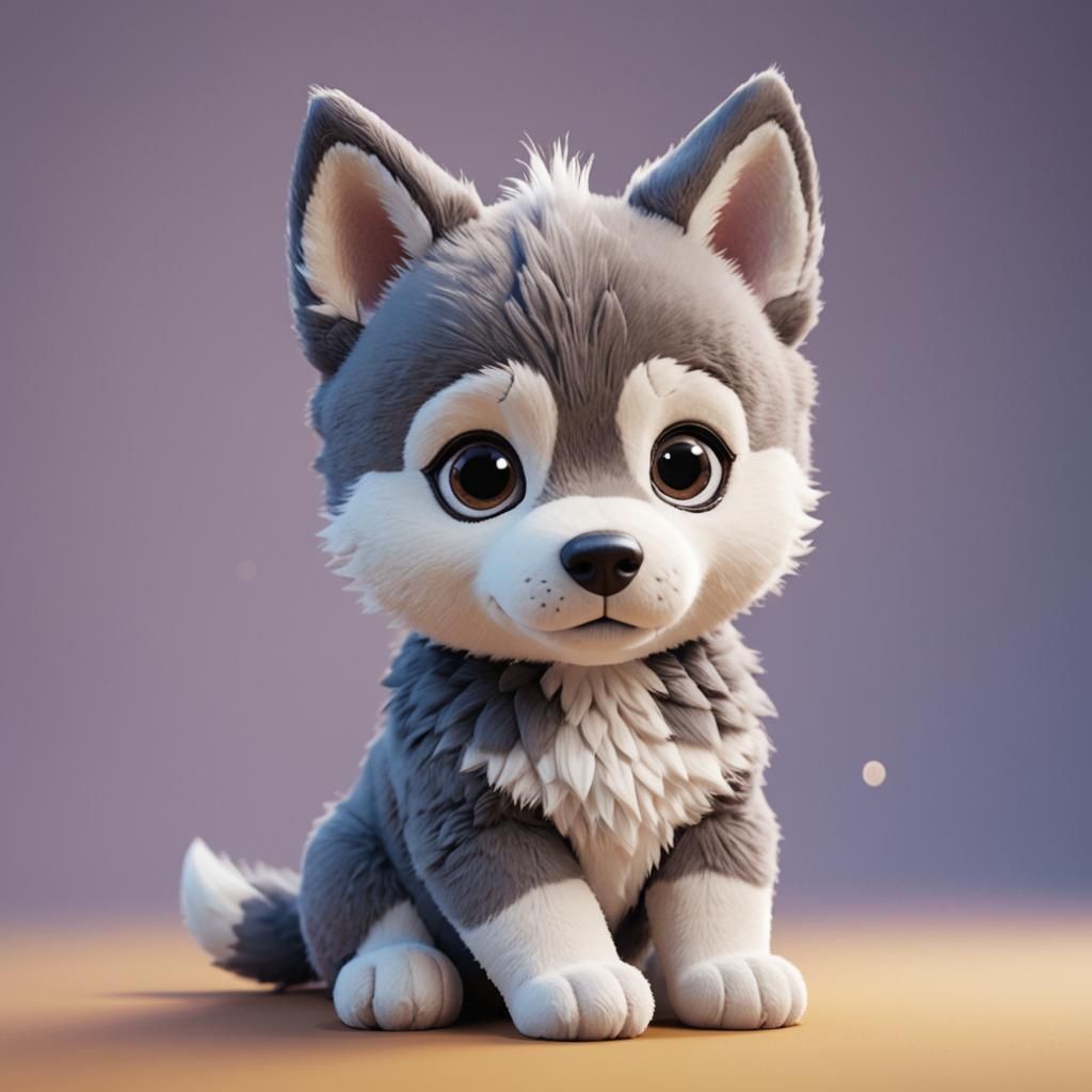 Harry Potter Husky Plushie in 3D Style