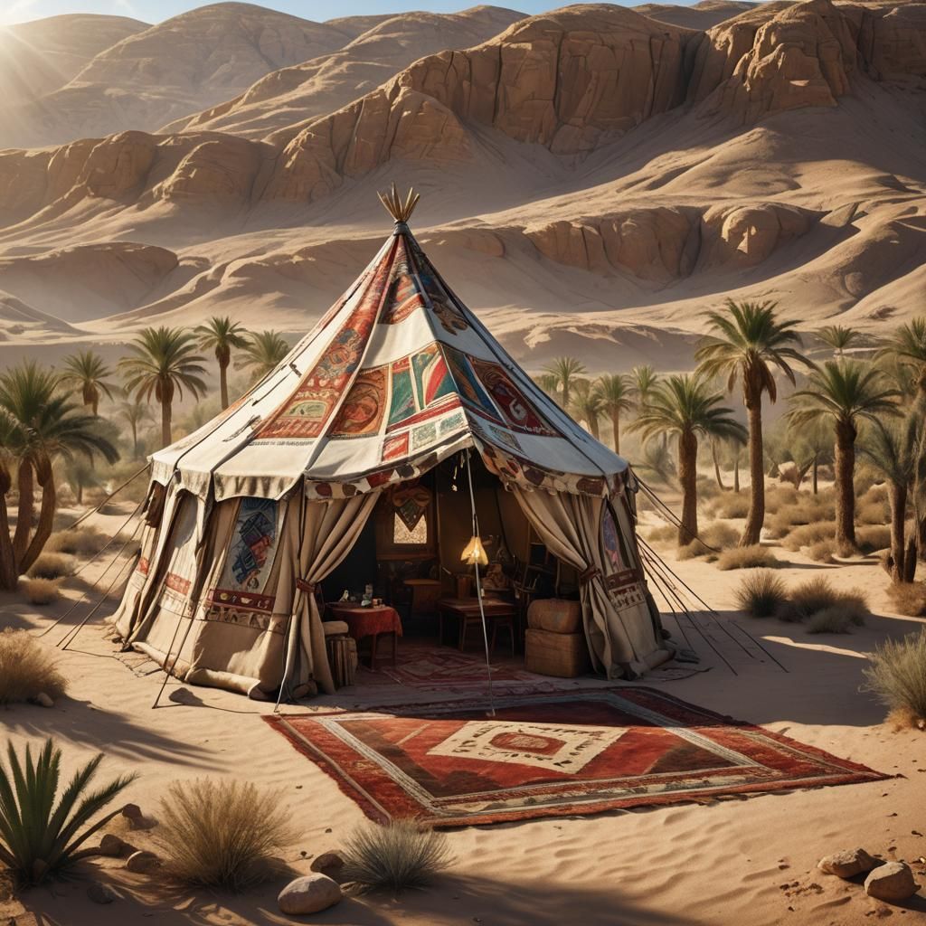 The Tent of Meeting: Photorealistic Matte Painting