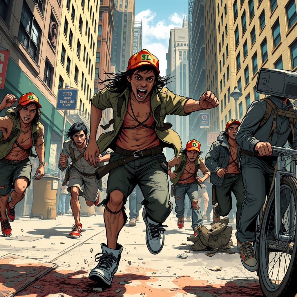 Raucous Youths Scavenge for Money in Gritty New York Streets