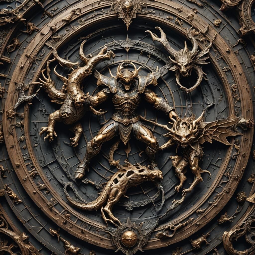 God and the Devil Engage in Epic Cosmic Battle