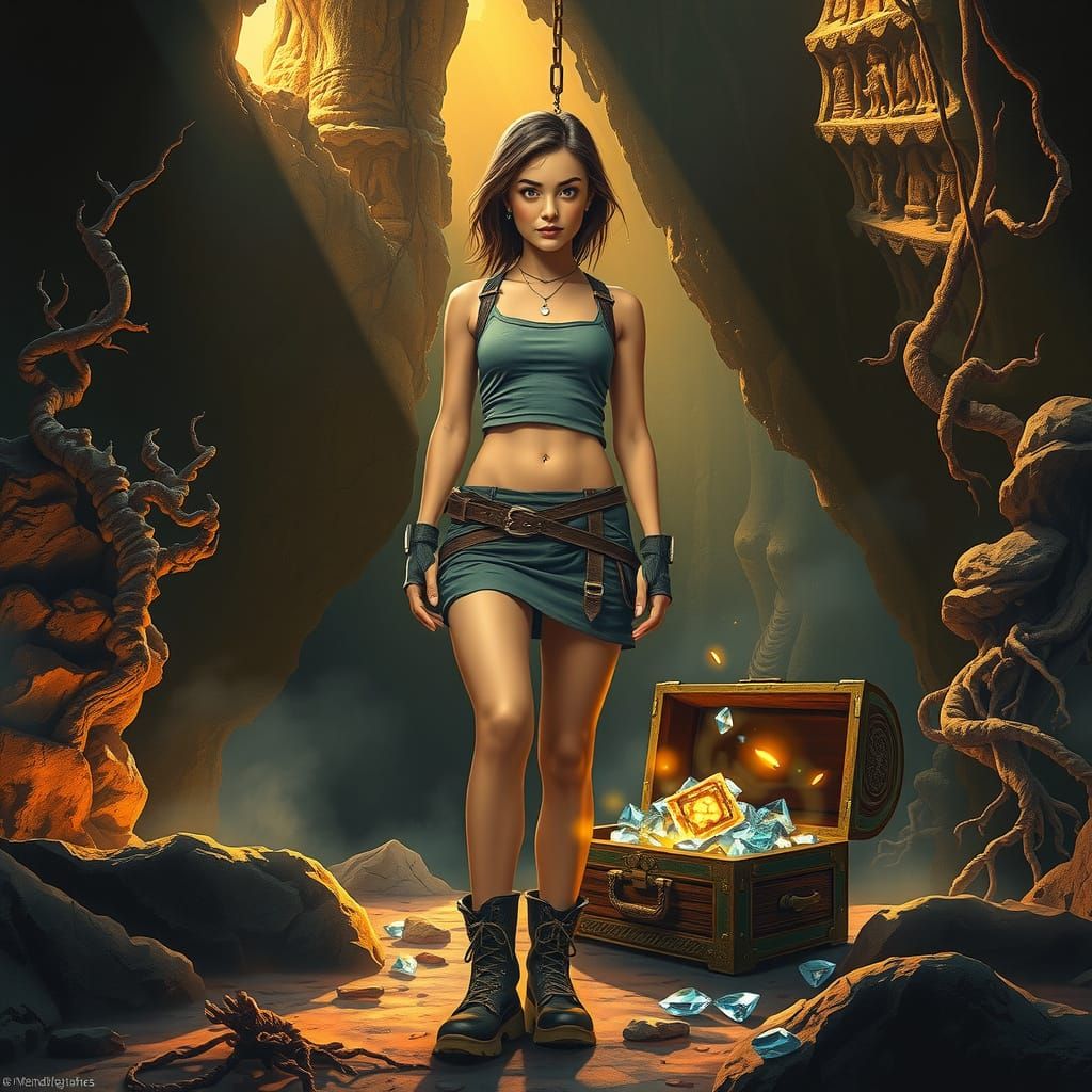 Female Explorer Discovers Treasure in Ancient Cave