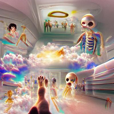 Surreal Dreamscape of the Afterlife
