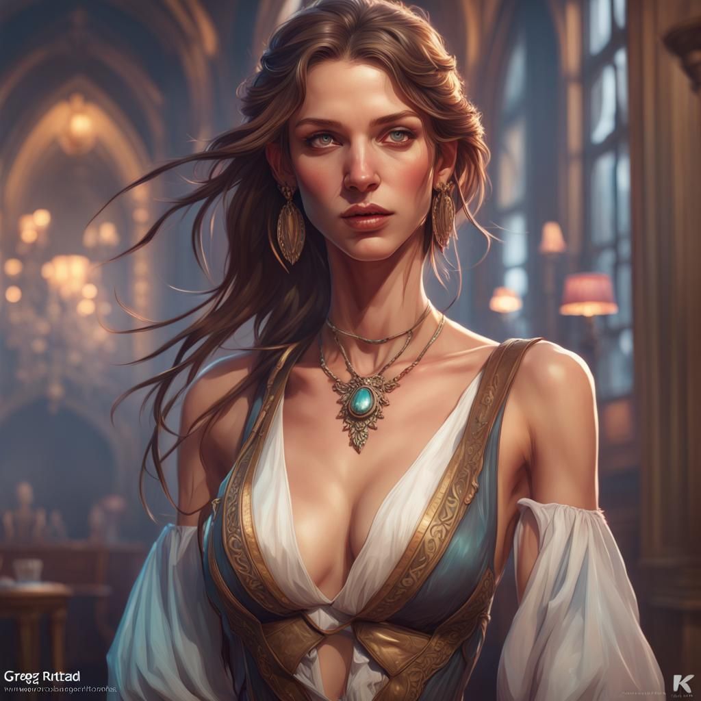 Detailed Portrait of a Girl in Trending Art Style