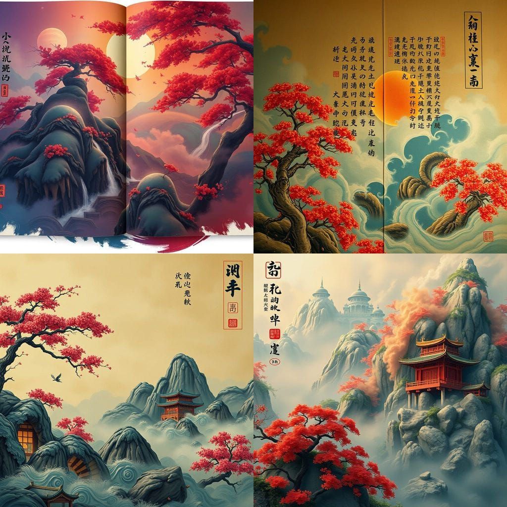 Eastern Fantasy Scroll Unfolds