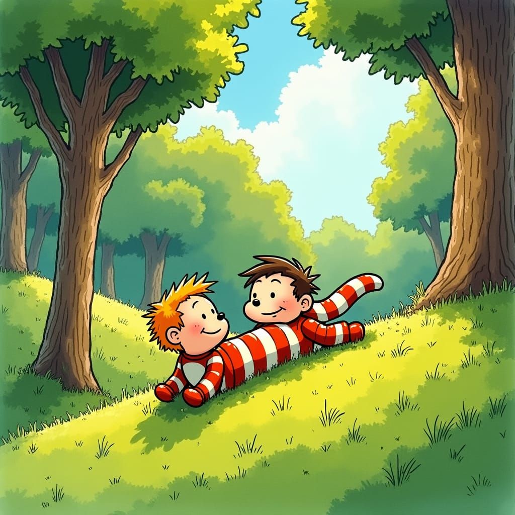 Calvin and Hobbes: Summer Fun in Comic Style