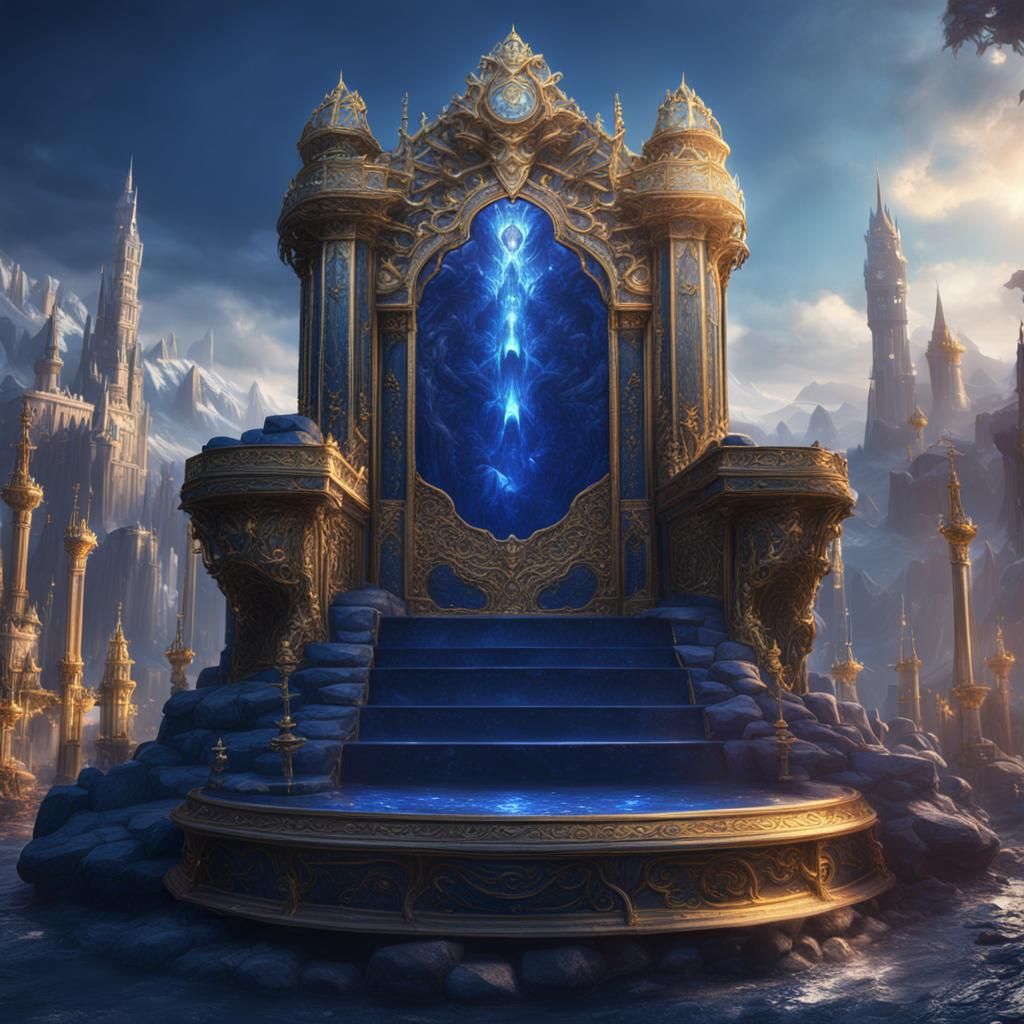 Sapphire Throne in Detailed Matte Painting