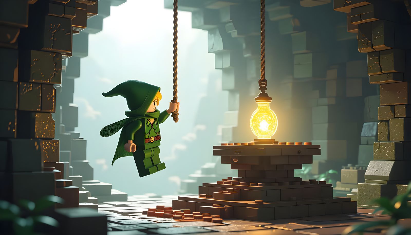 LEGO Elf Rogue Heist in Underground Temple