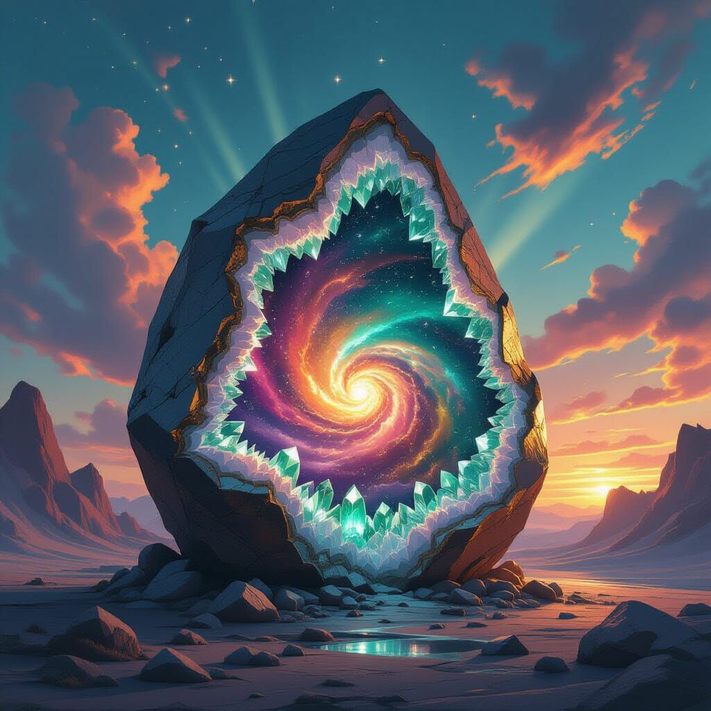 Geode Nebula Revealed in Twilight Sky