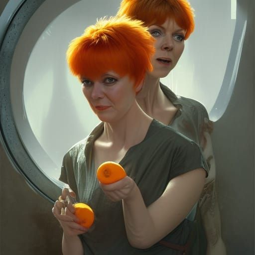 Toyah and Cilla in Evil Prison: Digital Art Portrait