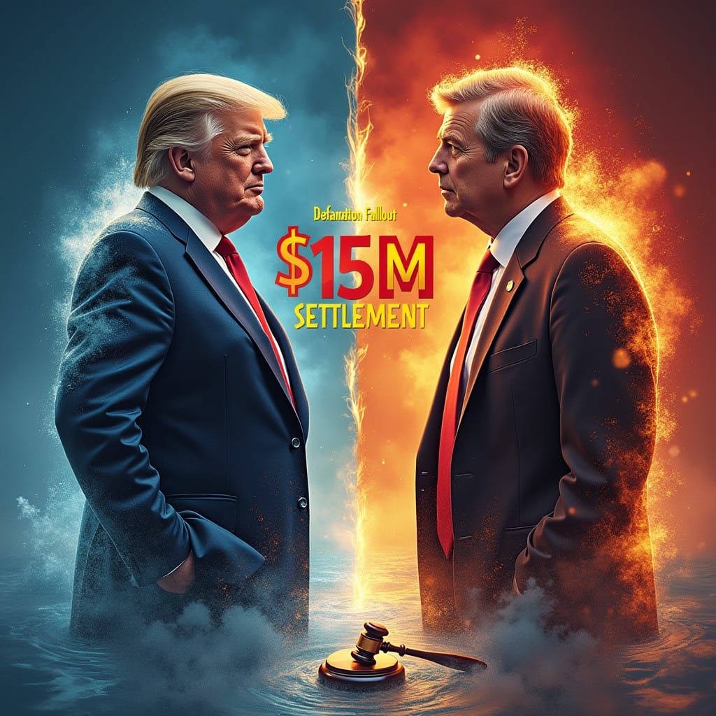 Triumphant Figure Confronts Controversy in a Sea of Contrast...