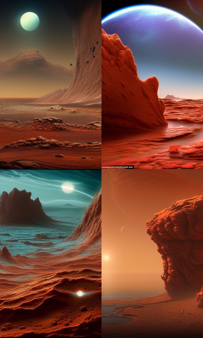 Sea Monkeys Conquer Mars: A Digital Seascape