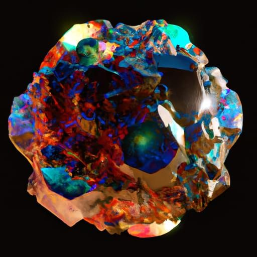Gem Containing the Multiverse in 3D Octane Render