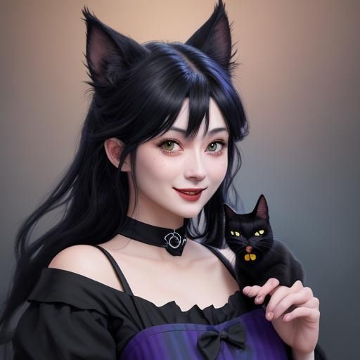 Jiji the Cat in Bakery, Studio Ghibli Style