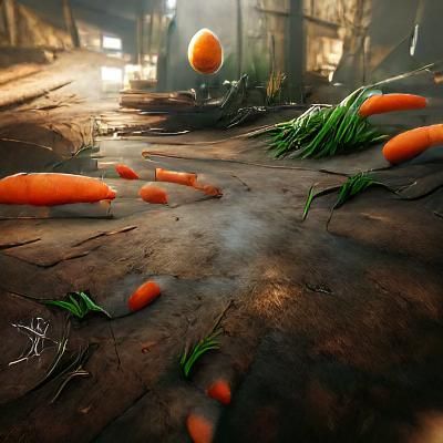 Vibrant Close-Up of a Fresh Orange Carrot