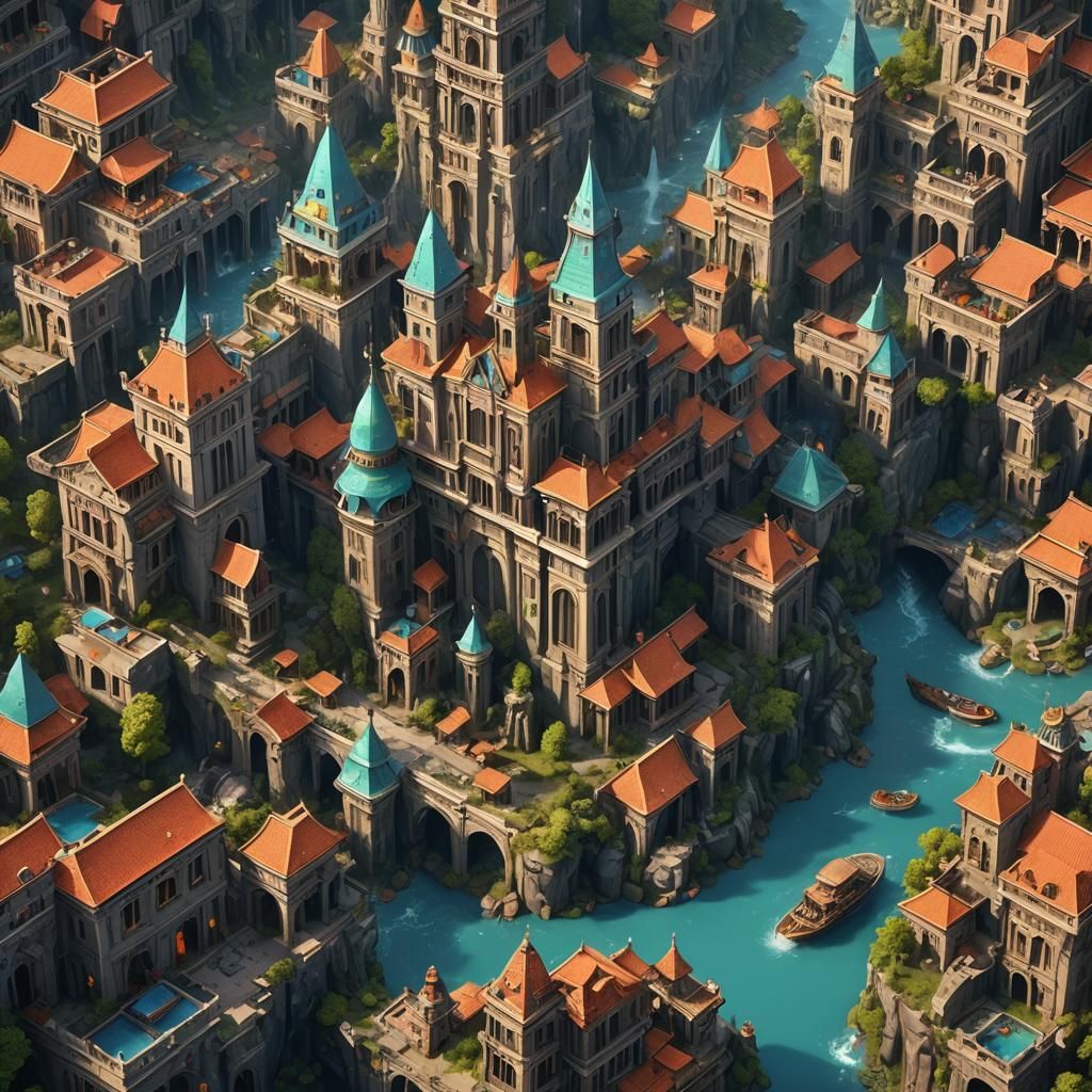 Detailed IT Design with Crowd, 4K Wallpaper