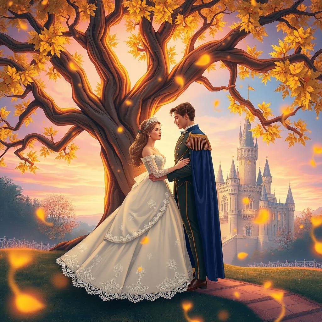 Regal Romance Under Ancient Tree